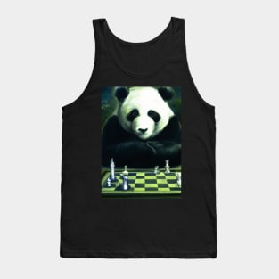 Panda Plays Chess Tank Top